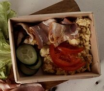 Скрэмбл с беконом