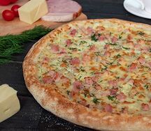Пицца с ветчиной и грибами M