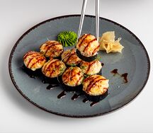 Запечённый ролл с курицей