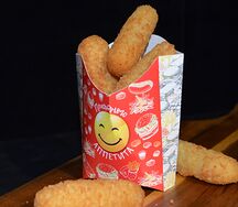 Сырные палочки с горчичным соусом