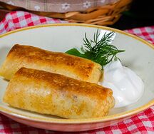 Блинчики с мясом