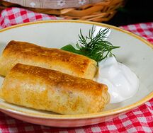 Блинчики с ветчиной и сыром