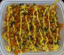 Ланч с курицей и морковью