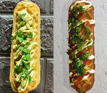 Корн-дог классический и сырный