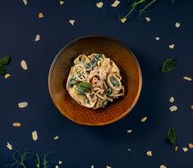 Сливочная паста с морепродуктами
