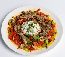 Мясо острое по-бухарски