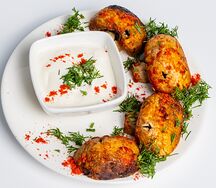 Шампиньоны на мангале