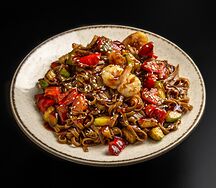 Лапша соба с курицей