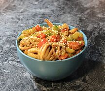 Лапша удон с морепродуктами