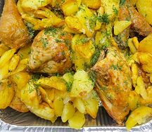 Жаркое с целой курицей