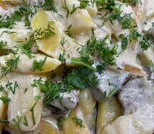 Жаркое в сметане с говядиной