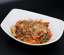 Лапша соба гречневая с курицей