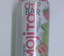 Mojito с соком лайма и клубники 
