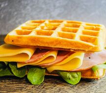 Вафли-сэндвич Курица и сыр