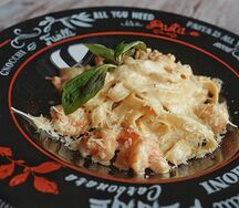 Пенне с морепродуктами