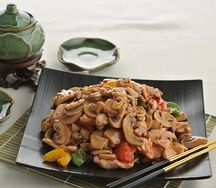 Курица с шампиньонами