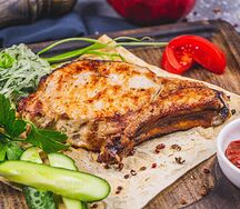 Шашлык из свиной корейки на кости