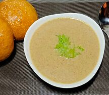 Грибной суп-пюре с сыром