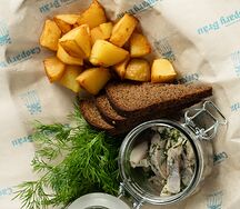 Сельдь пряного посола с картофелем