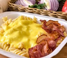 Мак энд чиз с беконом