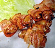 Шашлычок куриный с беконом