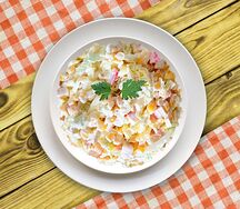 Салат с крабовыми палочками