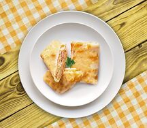 Блин с ветчиной и сыром