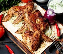Шашлык из куриных крылышек