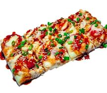 Суши-пицца с кальмаром 