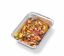 Лосось с картофелем и овощами