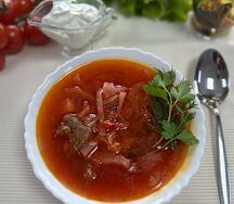 Борщ из говядины