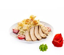Салат Цезарь с курицей
