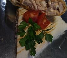 Шашлык в лаваше с курицей