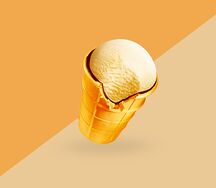 Вафельный стаканчик Золотой стандарт пломбир