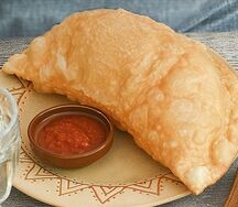 Восточный чебурек с мясом телятины