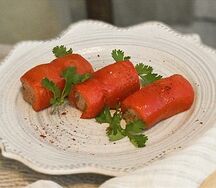 Рулетики из паприки