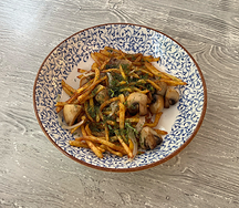 Картофель жареный с грибами