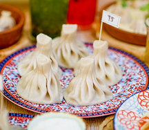 Хинкали с бараниной и зирой