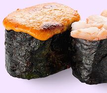 Креветка гункан запечённый