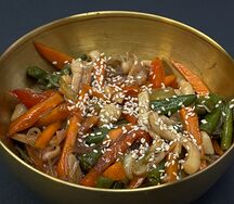 Фунчоза с кальмаром терияки