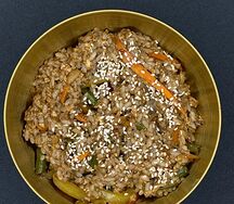 Рис с овощами терияки