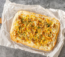 Пицца римская с жюльеном из курицы         