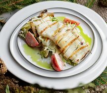 Салат с командорским кальмаром