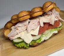 Вафля с курицей 