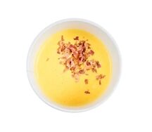 Сырный крем-суп с беконом 