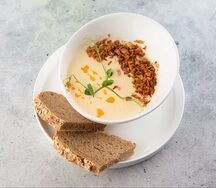Сырный суп с беконом