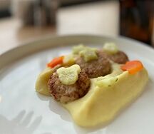 Куриные котлеты с крем-пюре