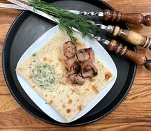 Броцэули (шашлык на гранатовом соке)