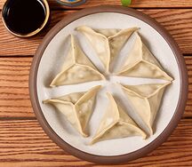 Китайские Пельмени с грибами 