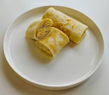 Блины с ветчиной и сыром